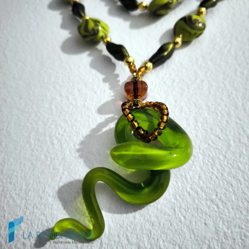 Parure Amazzonia con Collana e bracciale con avventurina - PARU0068 - La Fondazione