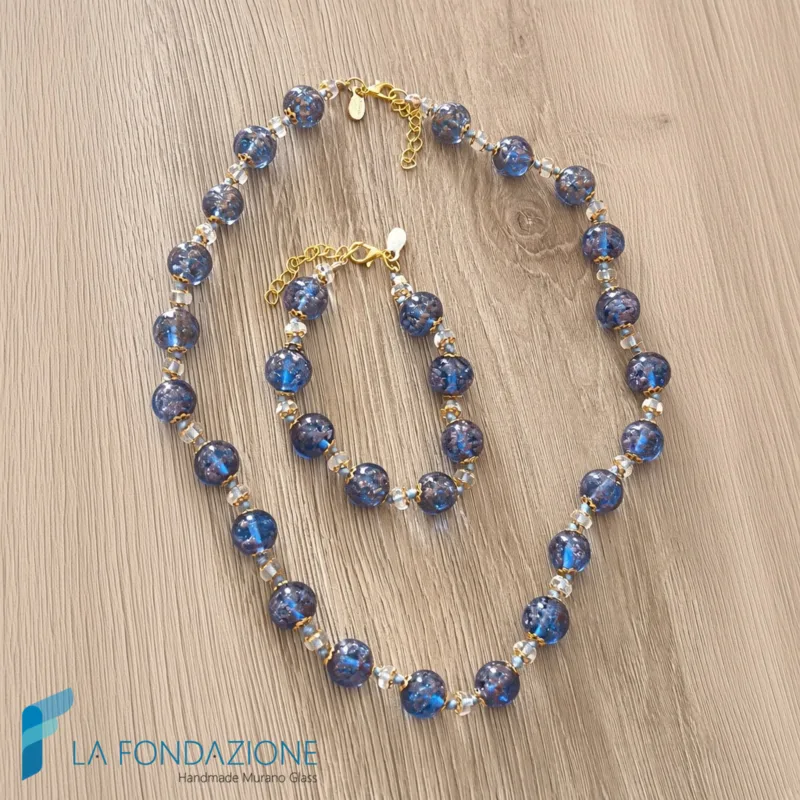Parure Antica Murano con collana e bracciale - PARU0072 - La Fondazione