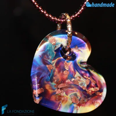 Dawn chalcedony heart pendant