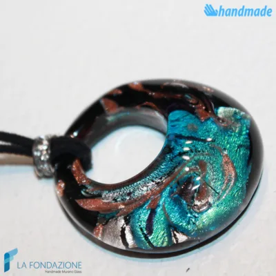 Water Peacock Hole Pendant | PEND0049 | La Fondazione snc