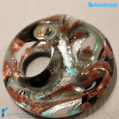 Earth Peacock Hole Pendant | PEND0050 | La Fondazione snc