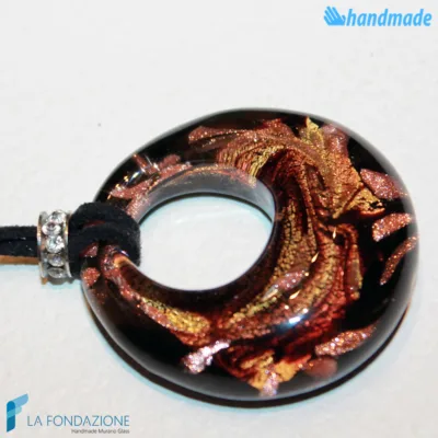 Fire Peacock Hole Pendant