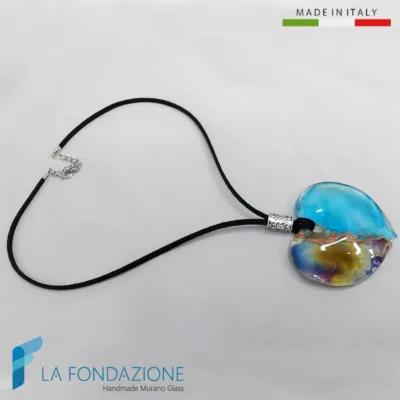 Pendente Cuore Calcedonio Turchese