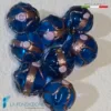 Fiorato Veneziano electric blue Murano glass beads
